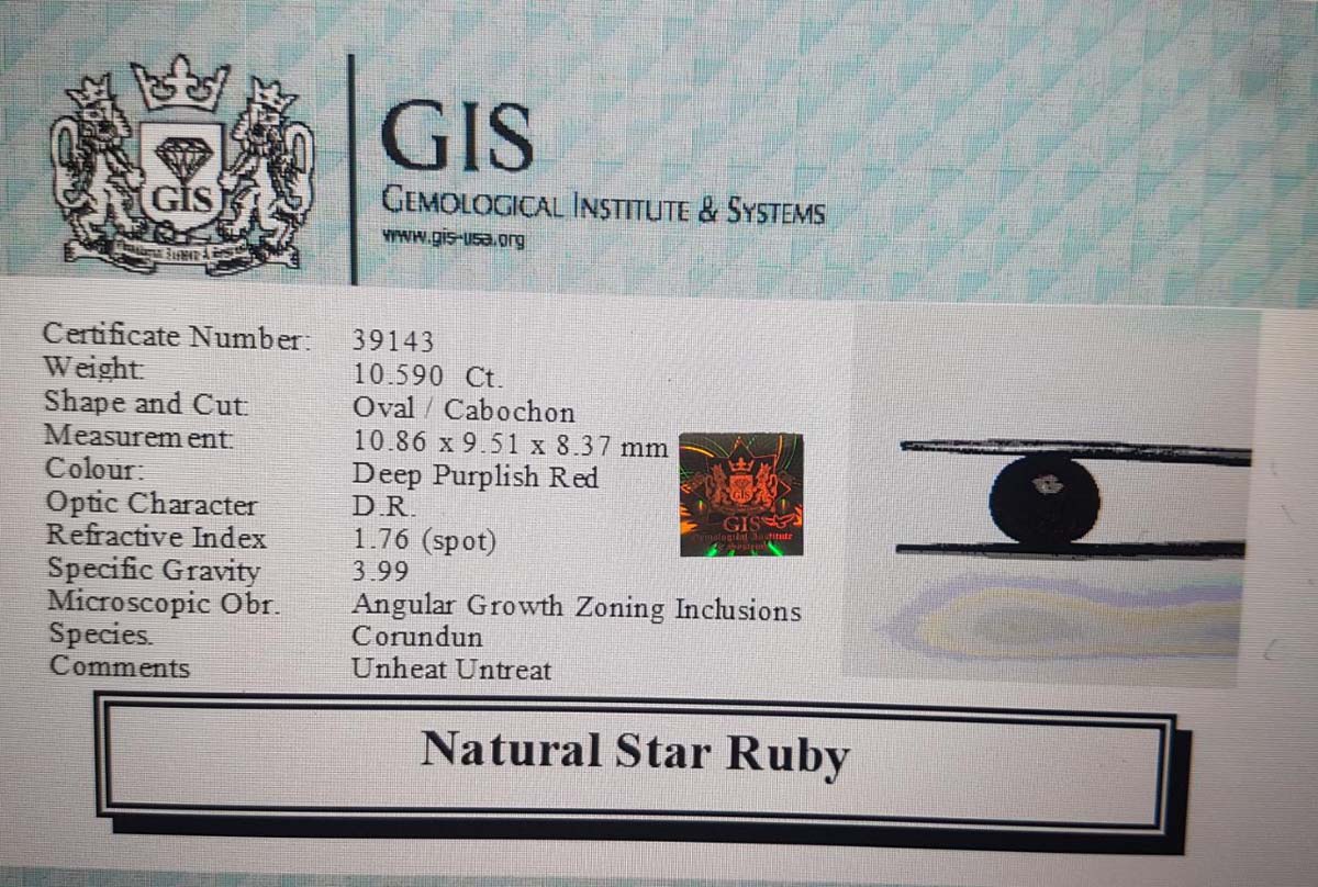 Star Ruby 10.59 Ct.