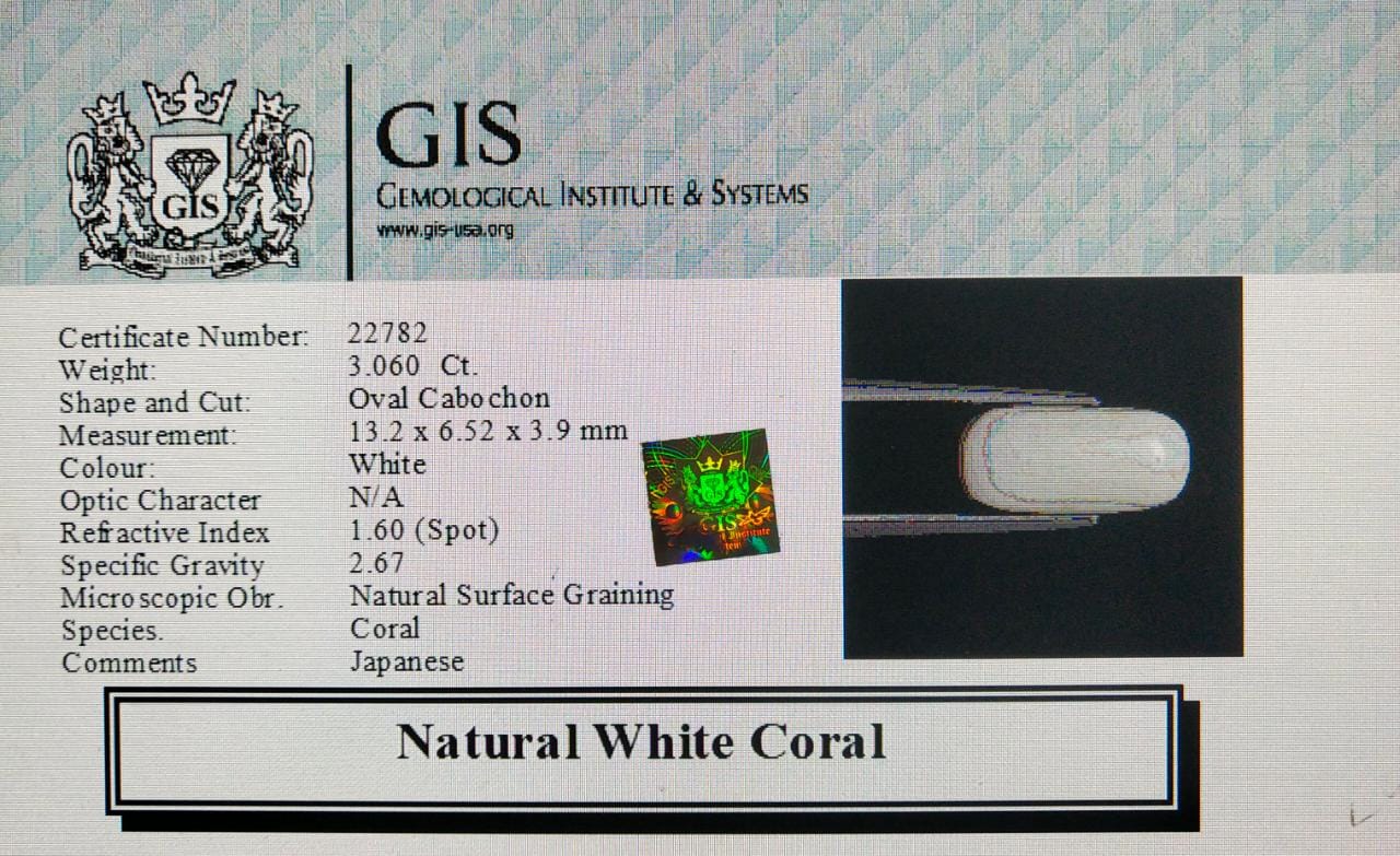 WC105 4 White Coral 3.06 Ct.