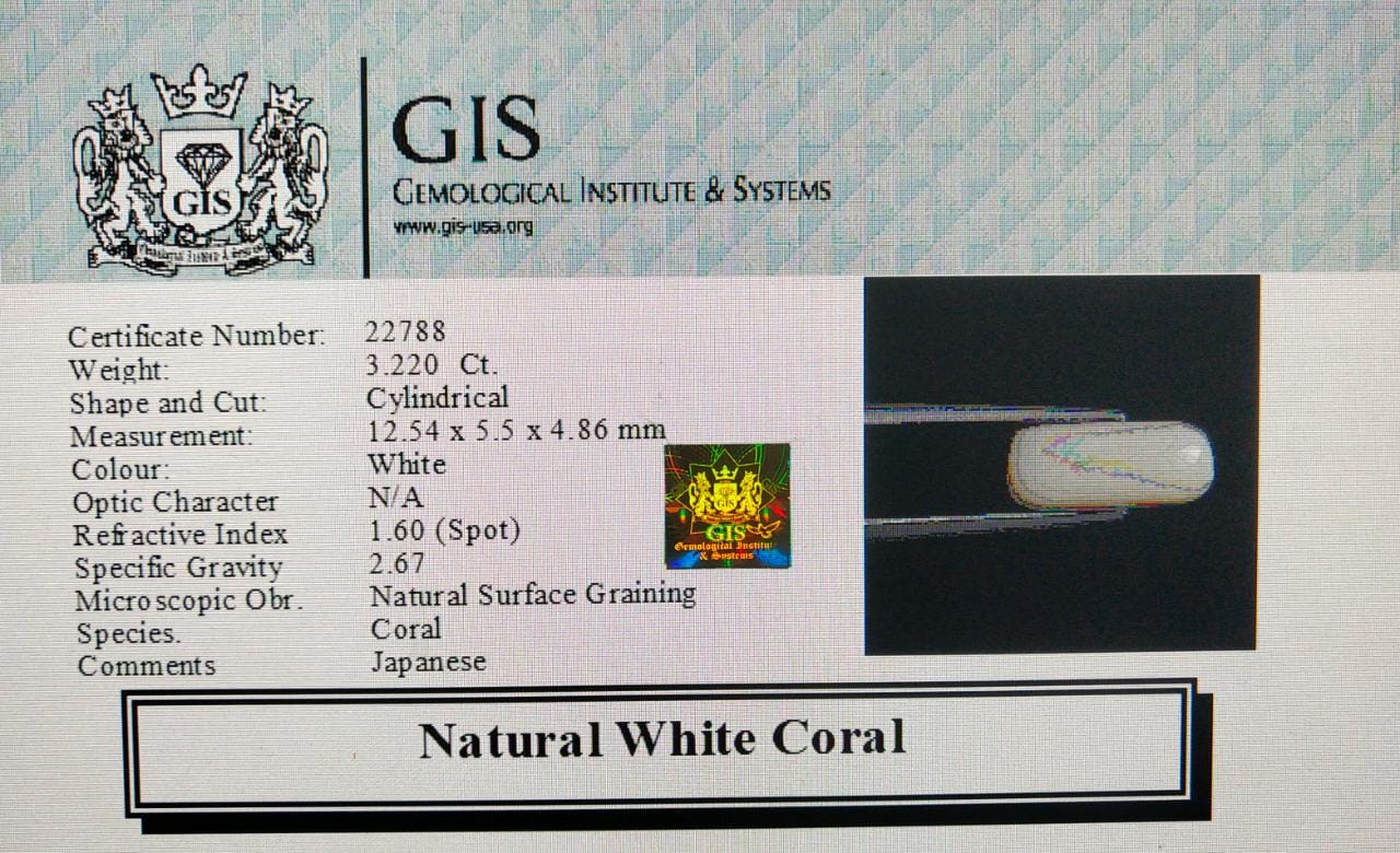 WC111 4 White Coral 3.22 Ct.