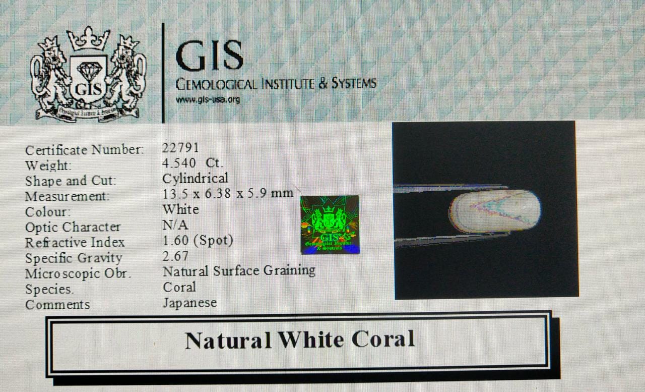 White Coral 4.54 Ct.