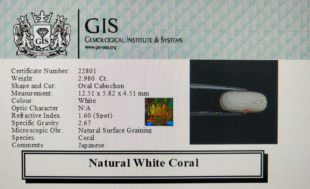 White Coral 2.98 Ct.