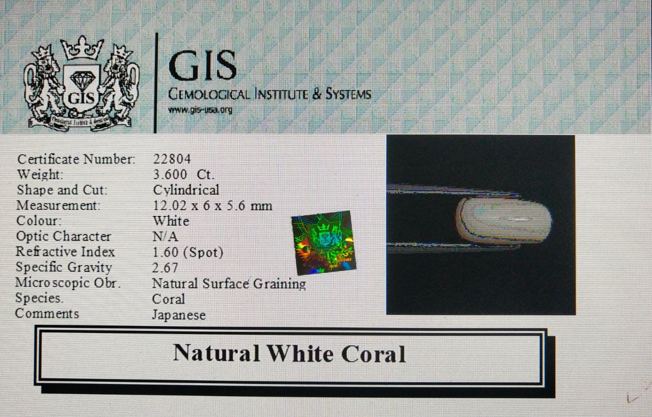 White Coral 3.6 Ct. 5 WC127 4 White Coral 3.6 Ct.