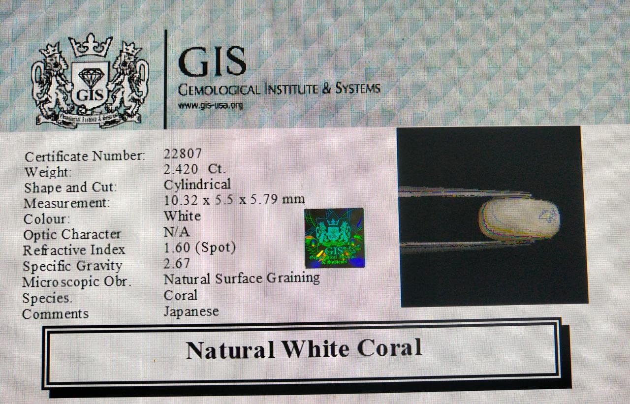 White Coral 2.42 Ct. 5 WC130 4 White Coral 2.42 Ct.
