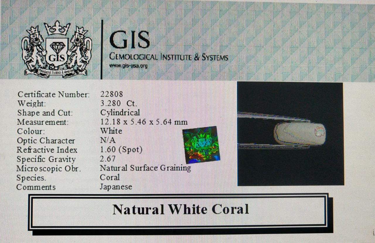 White Coral 3.28 Ct.