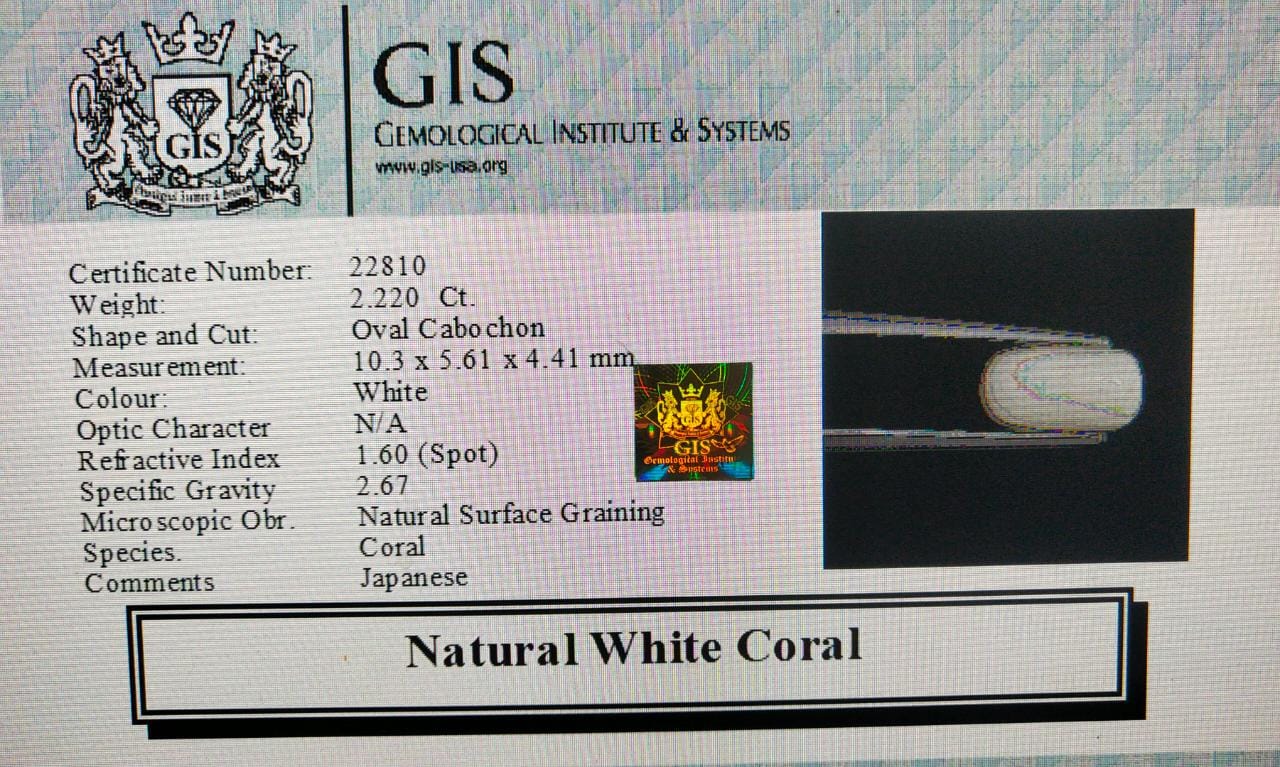 WC133 4 White Coral 2.22 Ct.