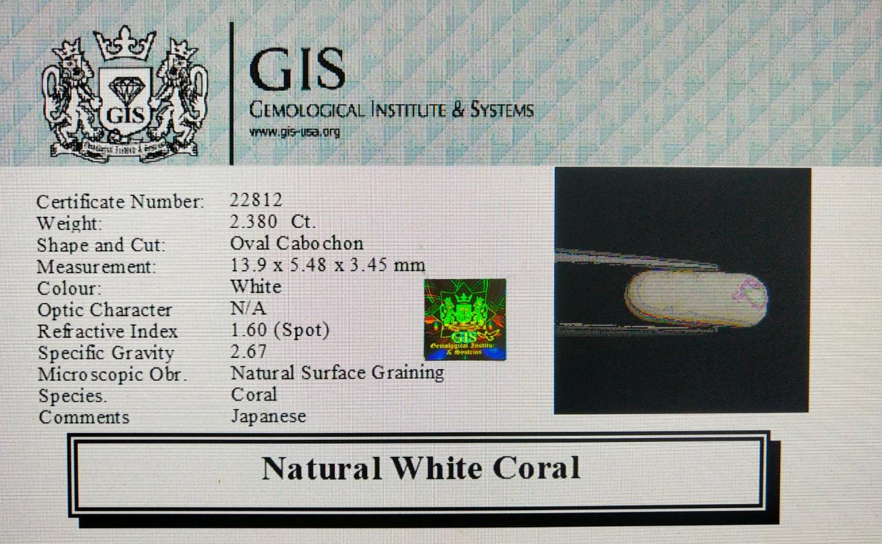 WC135 4 White Coral 2.38 Ct.
