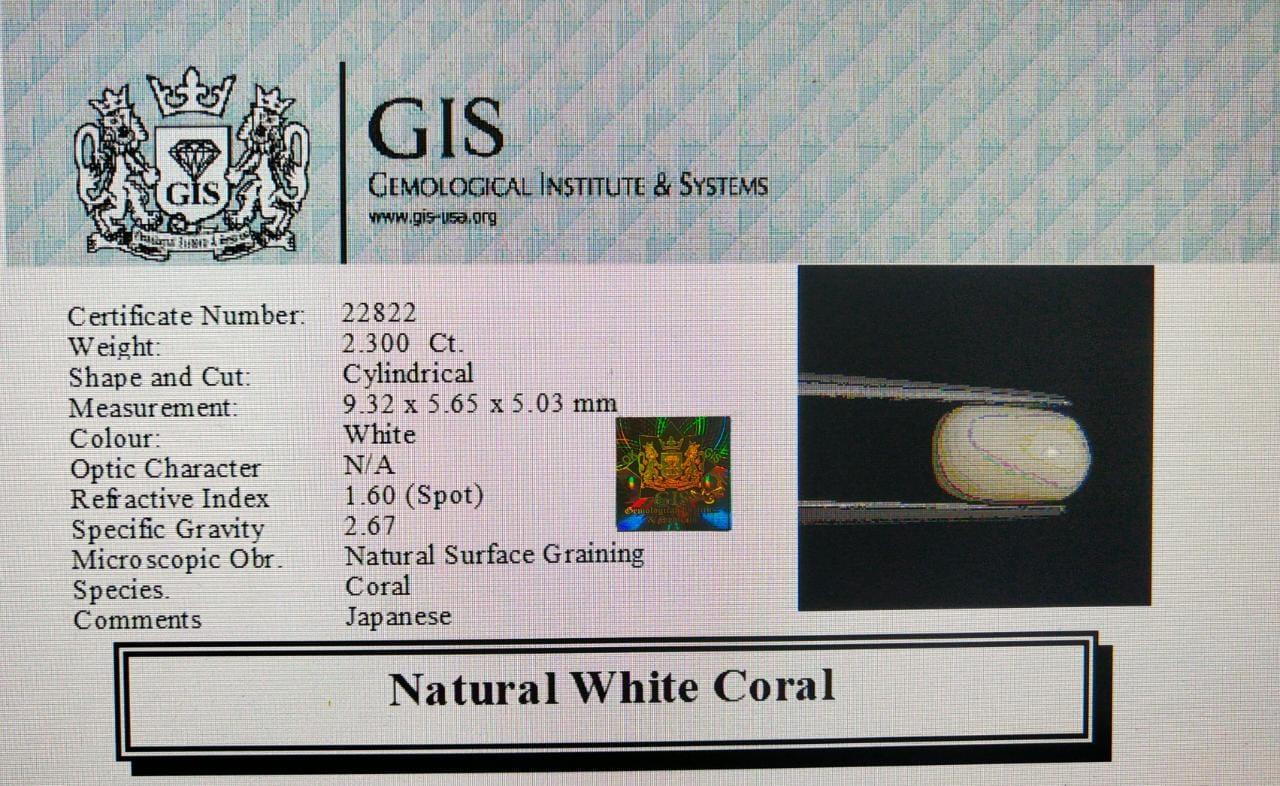 WC145 4 White Coral 2.3 Ct.