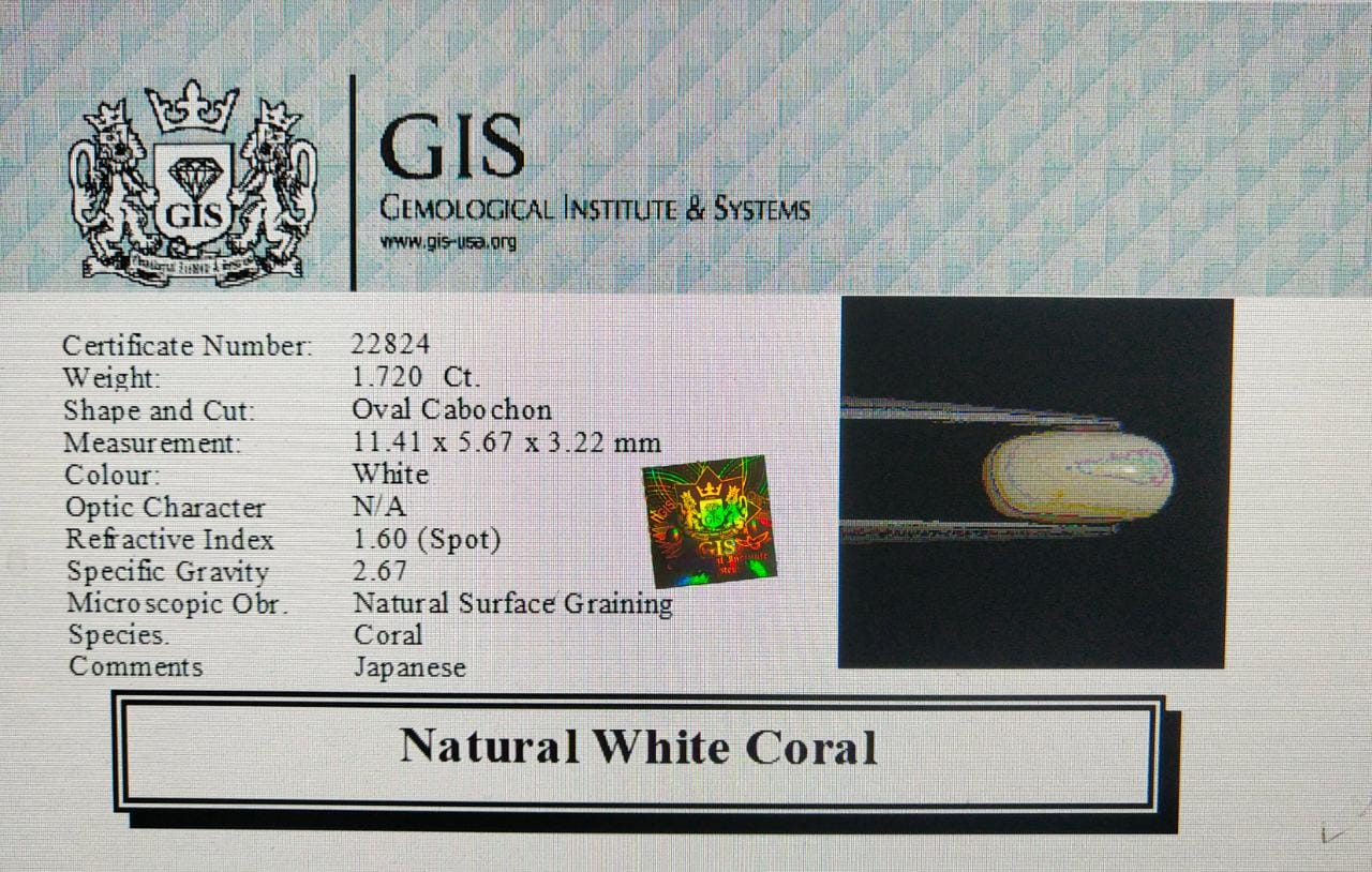 WC147 4 White Coral 1.72 Ct.