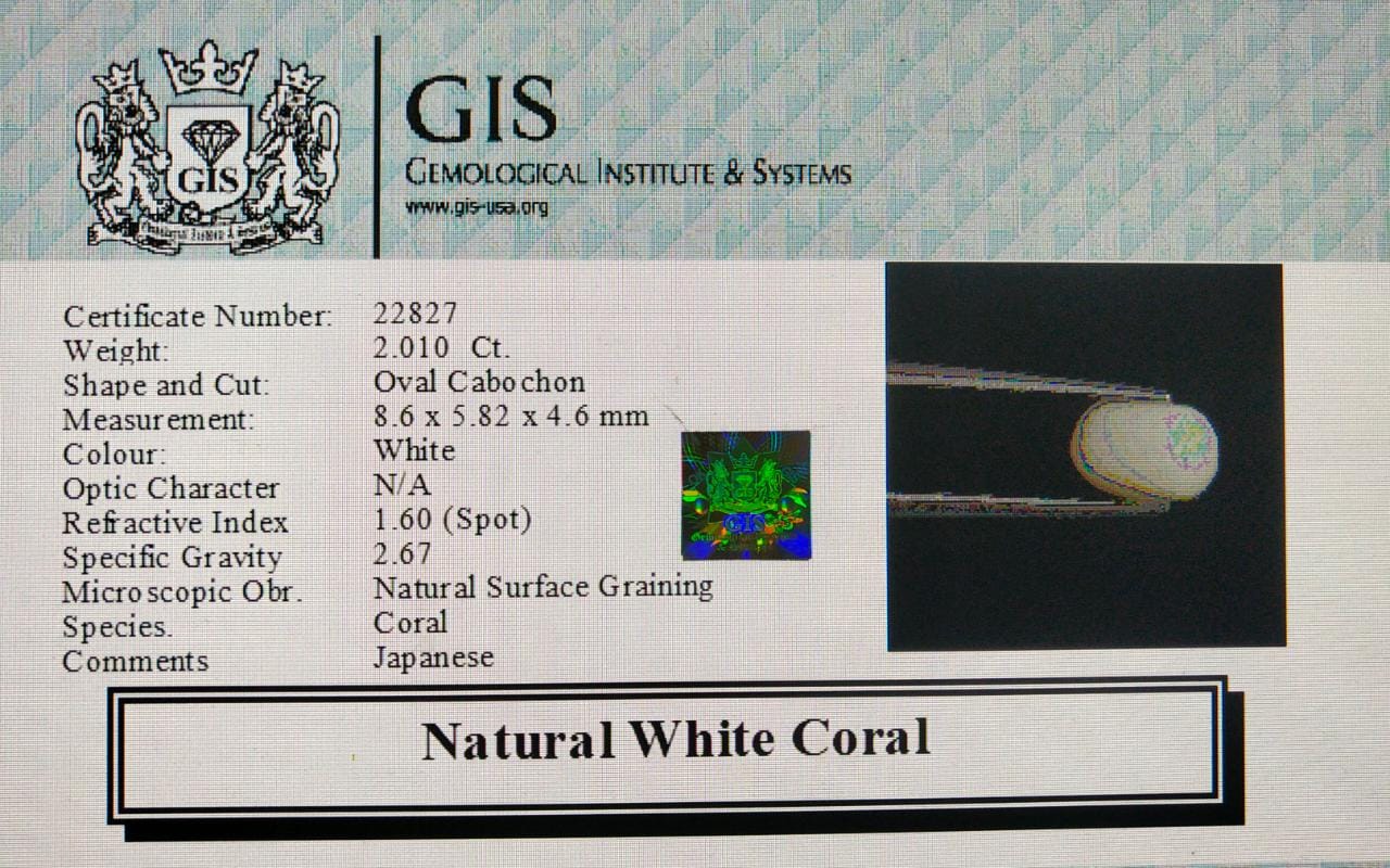 WC150 4 White Coral 2.01 Ct.