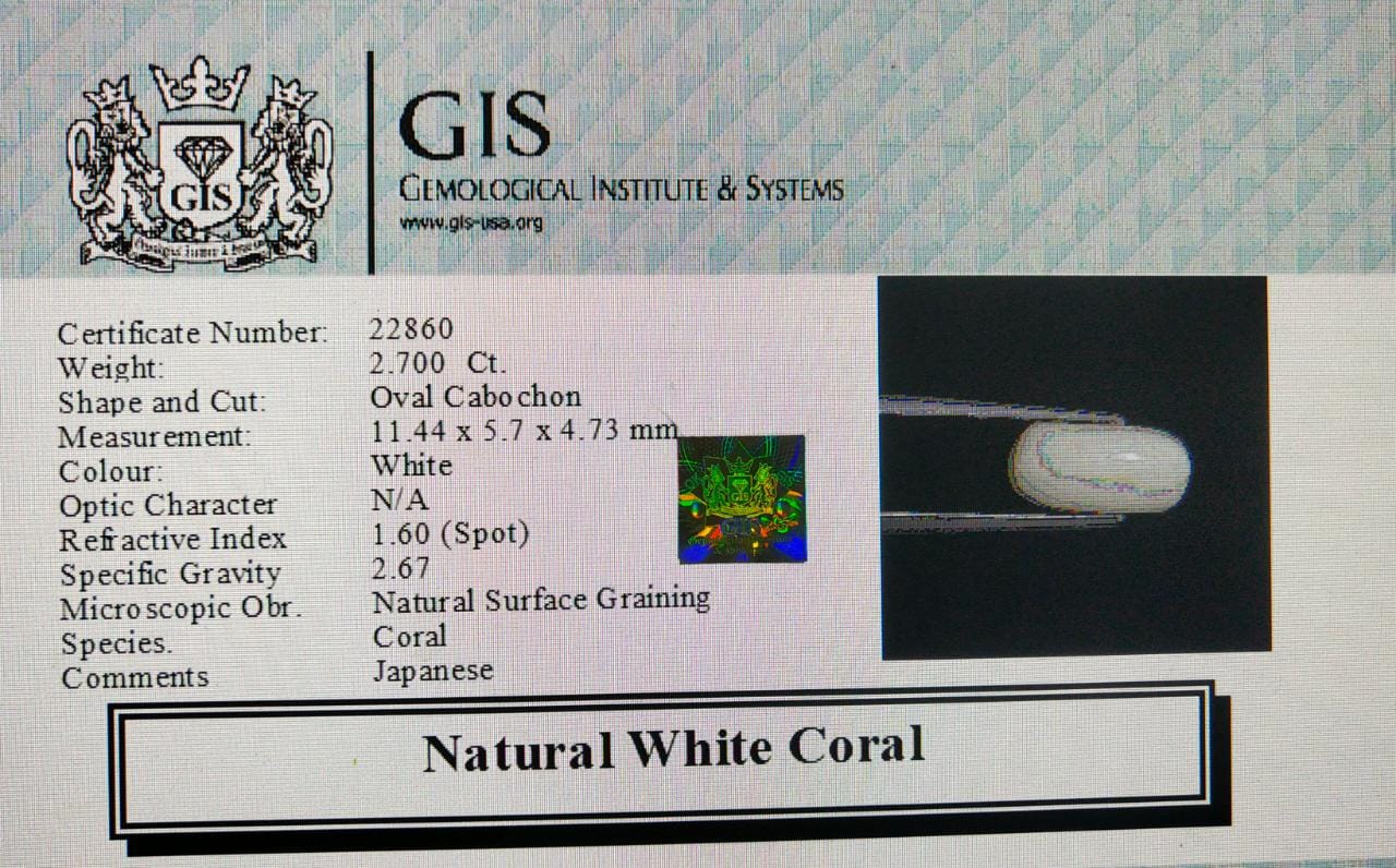 White Coral 2.7 Ct.