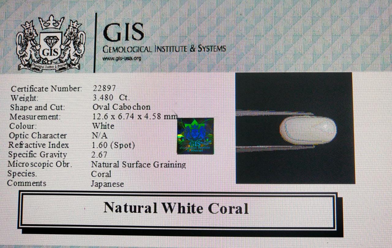 White Coral 3.48 Ct.
