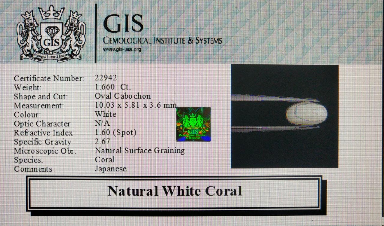White Coral 1.66 Ct.