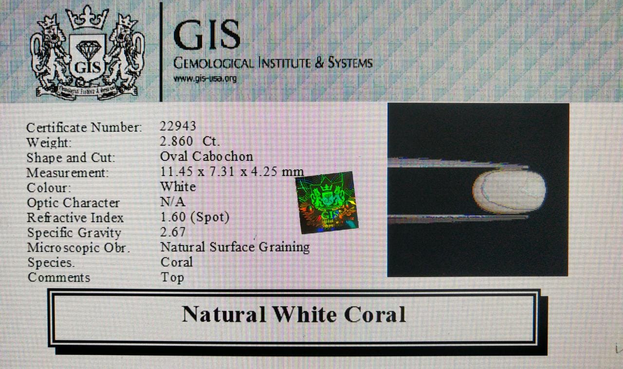 White Coral 2.86 Ct. 5 WC266 4 White Coral 2.86 Ct.