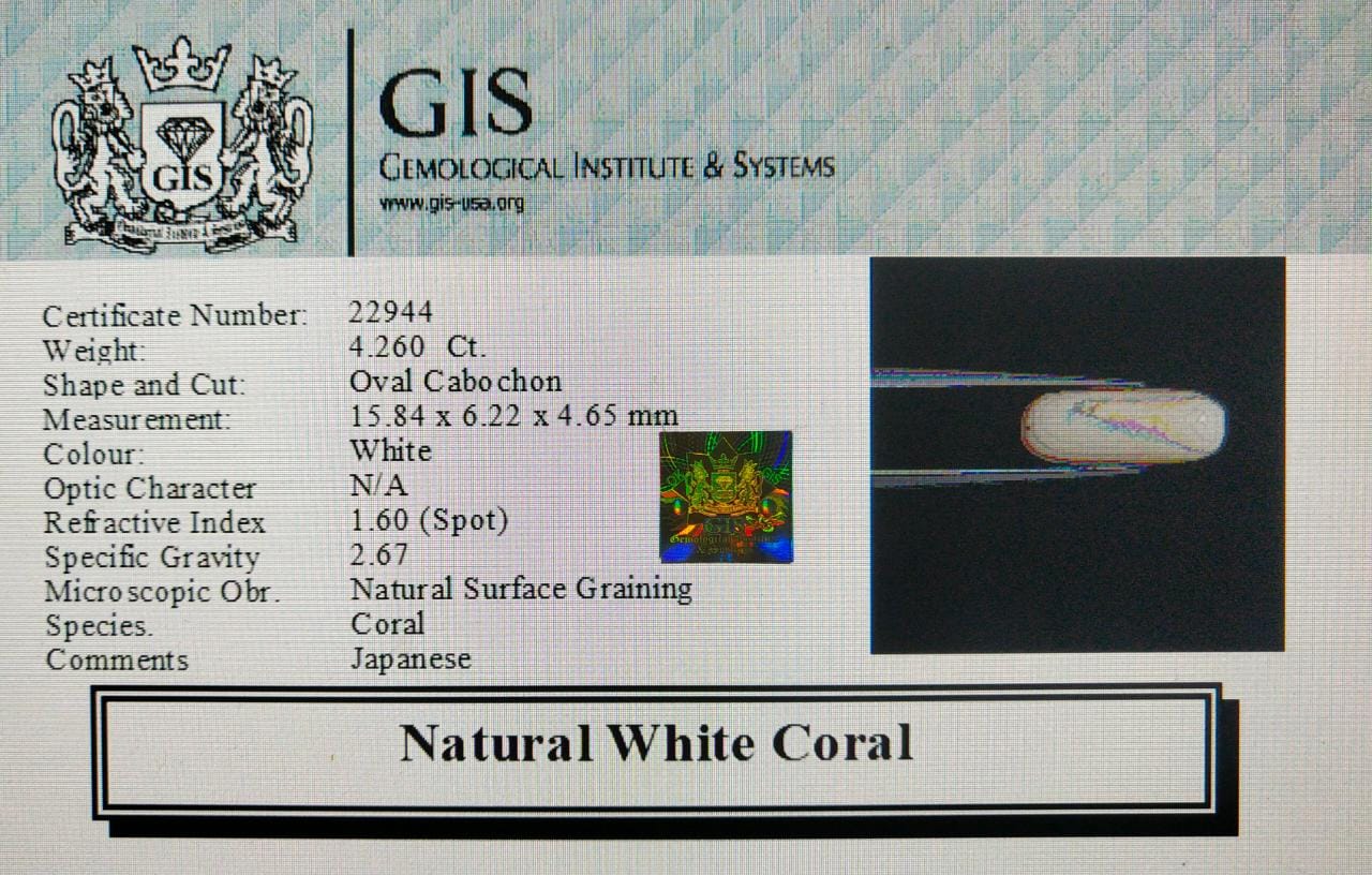 White Coral 4.26 Ct. 5 WC267 4 White Coral 4.26 Ct.