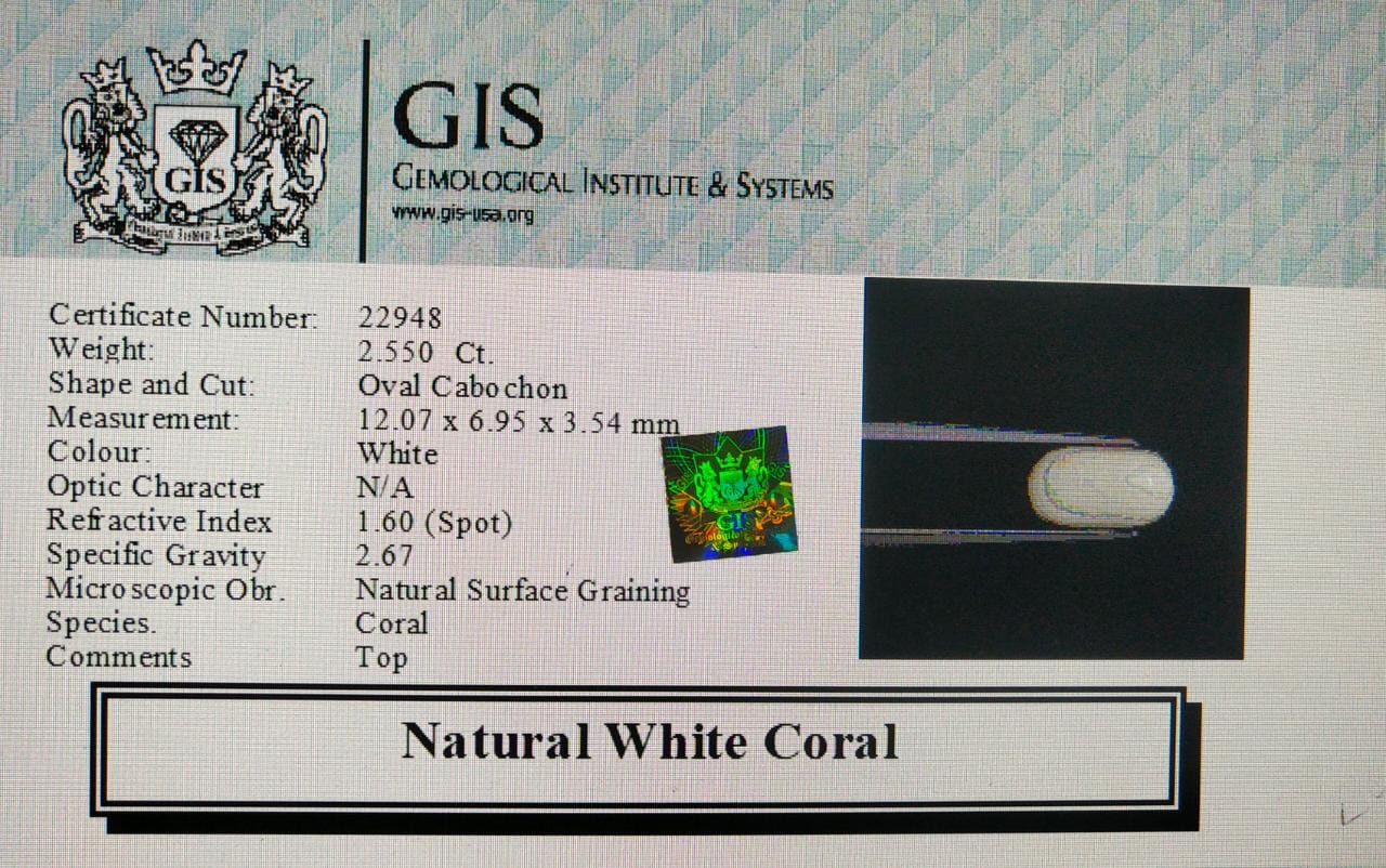White Coral 2.55 Ct. 5 WC271 4 White Coral 2.55 Ct.