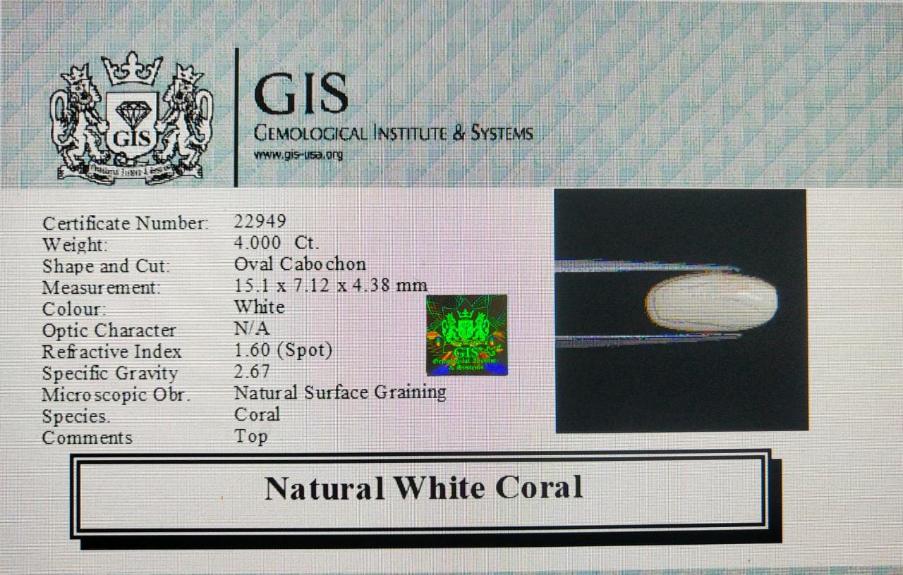 WC272 4 White Coral 4 Ct.