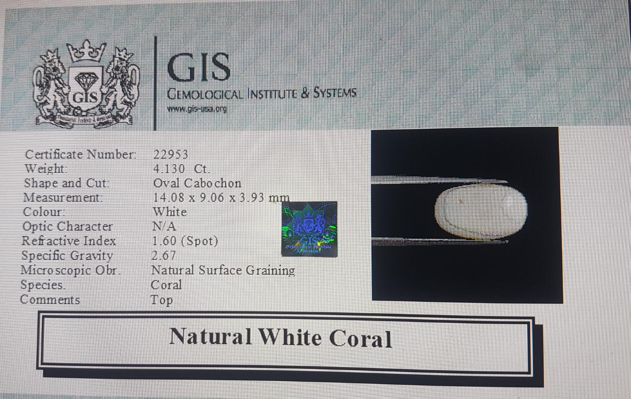 White Coral 4.13 Ct. 5 WC276 4 White Coral 4.13 Ct.