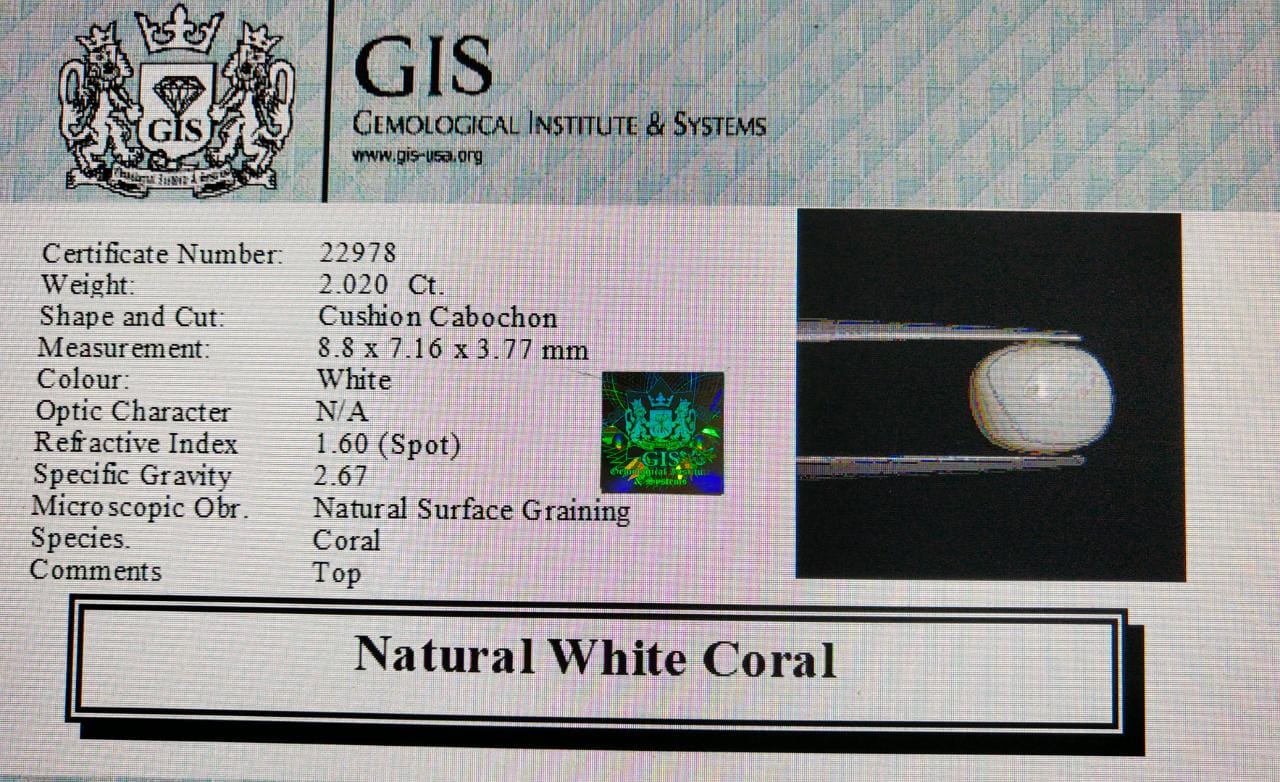 White Coral 2.02 Ct.