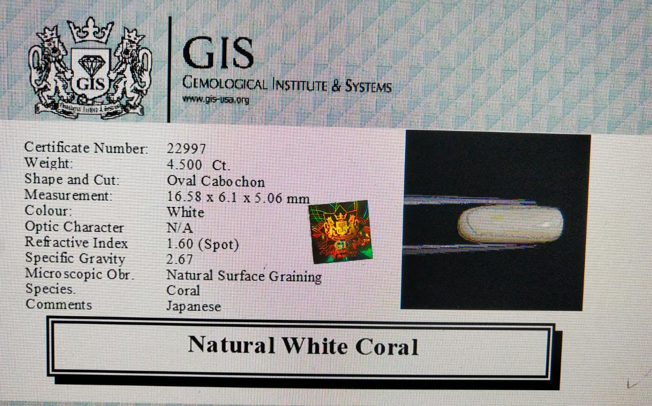White Coral 4.5 Ct. 5 WC320 4 White Coral 4.5 Ct.
