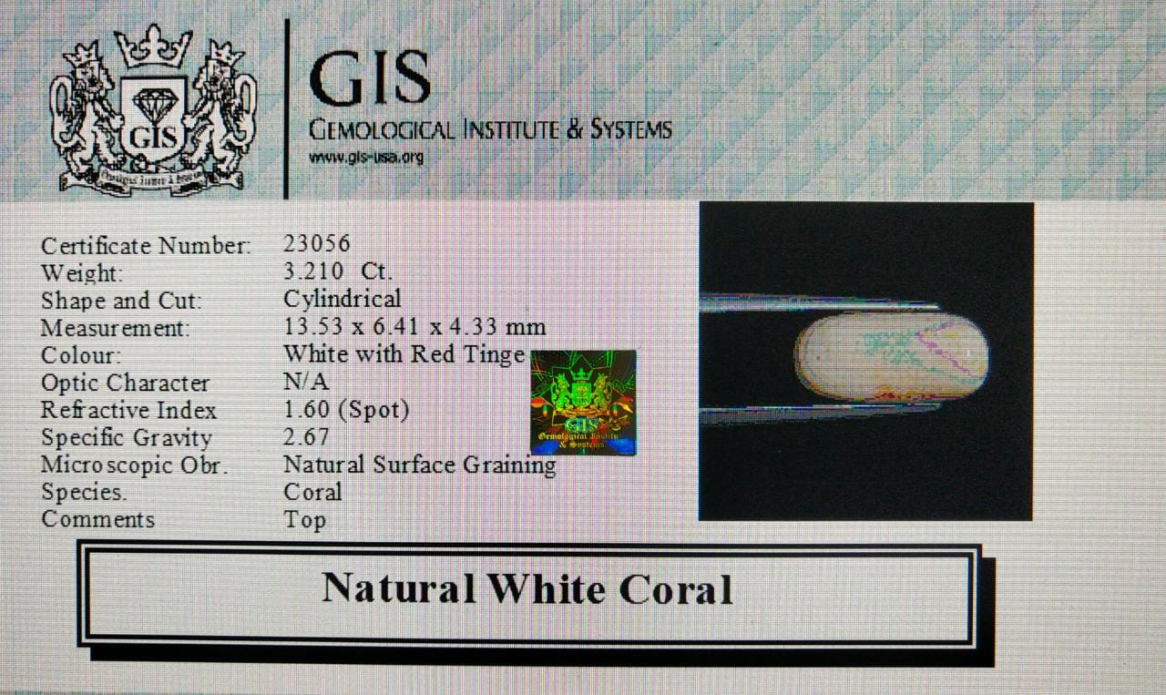 White Coral 3.21 Ct.