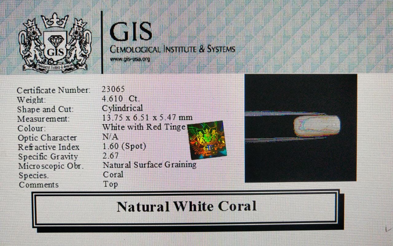 White Coral 4.61 Ct.