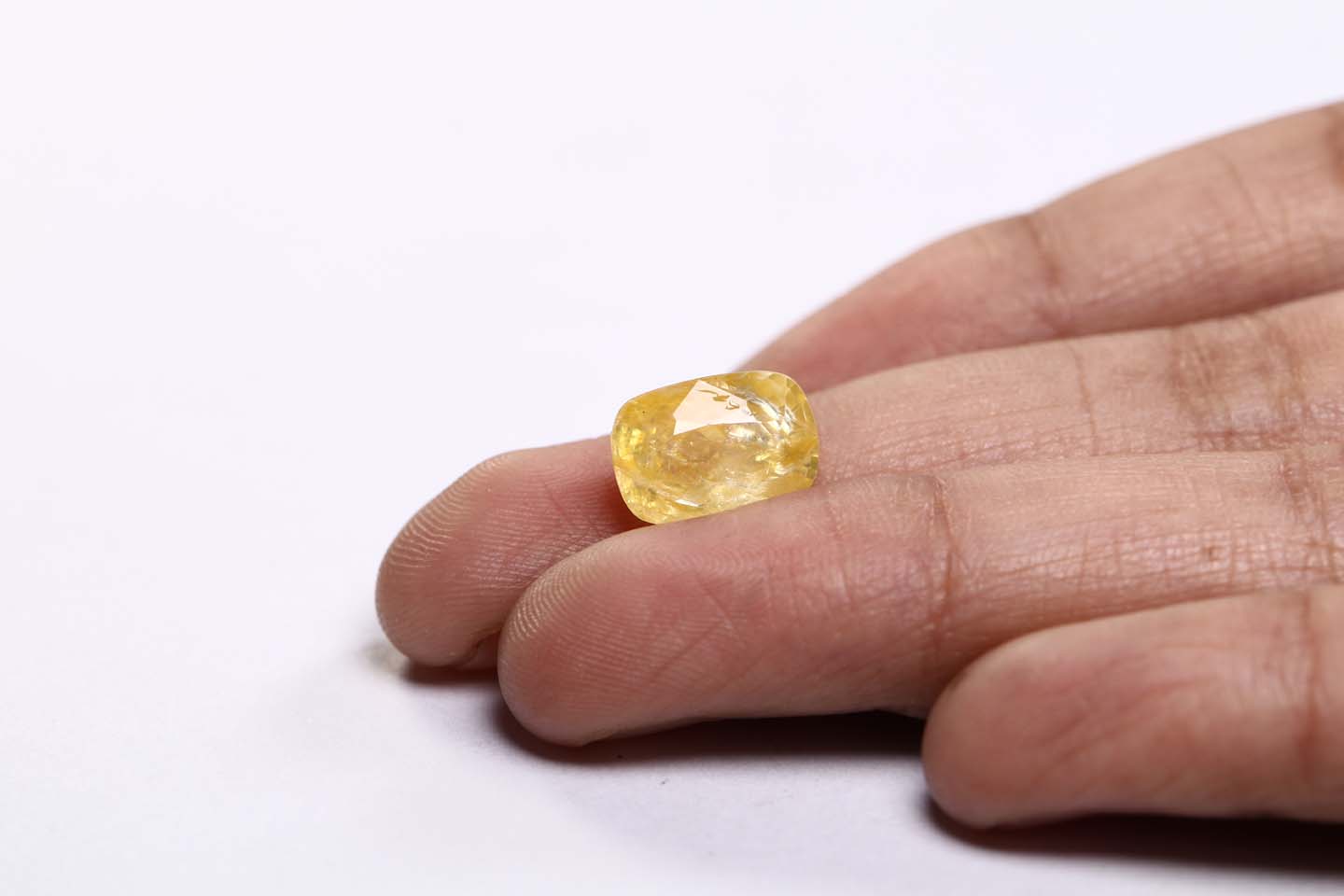 YSP8027 3 Yellow Sapphire 4.37 Ct.
