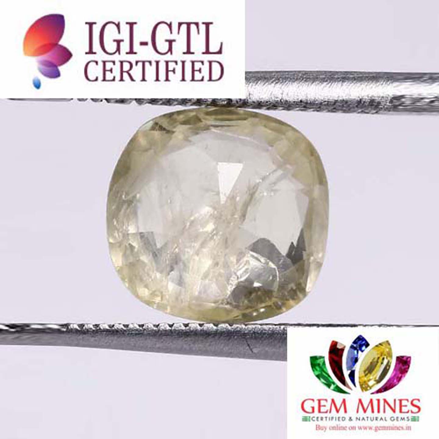 YSP8028 2 Yellow Sapphire 3.48 Ct.