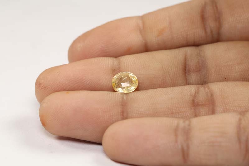 YSP8447 3 Yellow Sapphire 2.59 Ct.