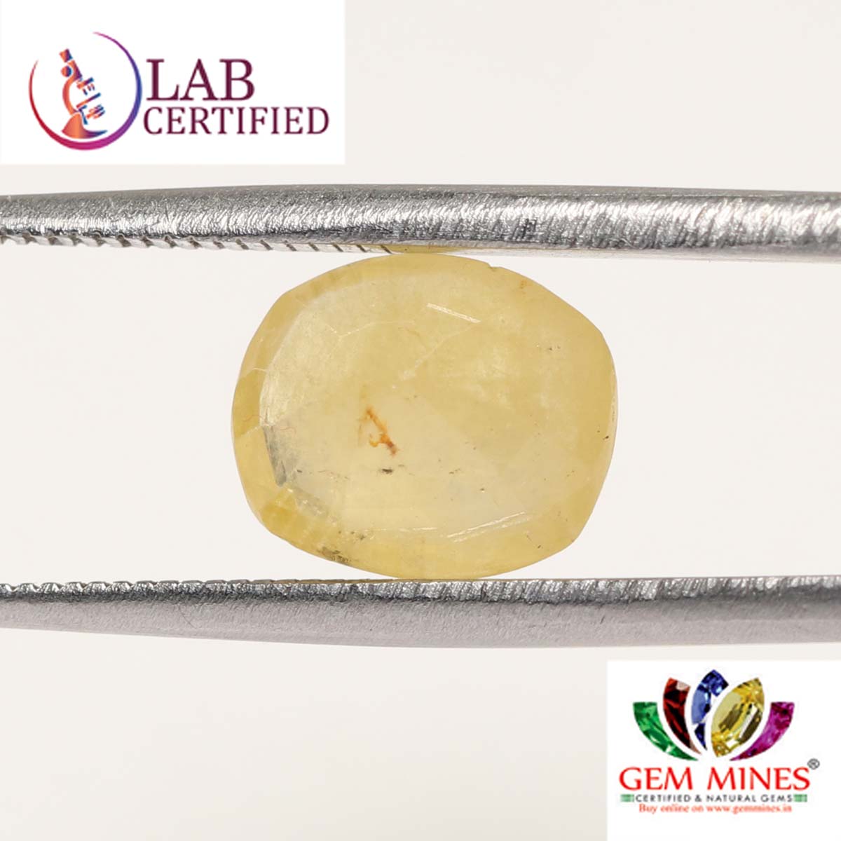 YSP8552 2 Yellow Sapphire 3.69 Ct.