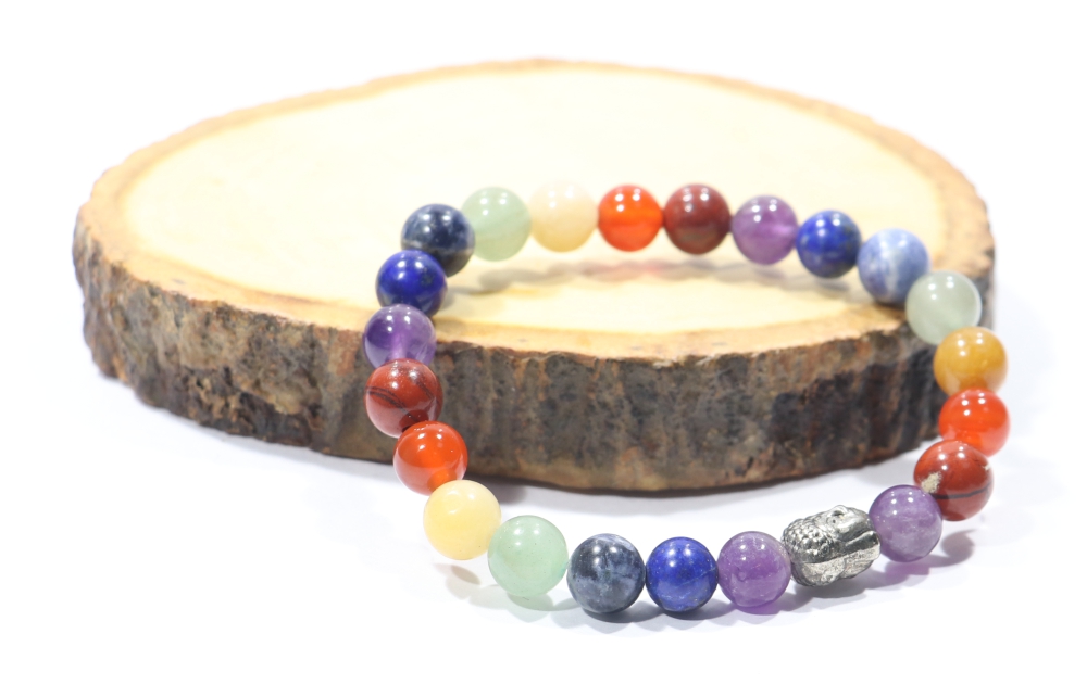 7 Chakra Healing Crystal Bracelet 8-12 mm