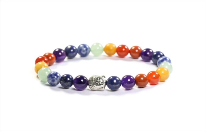 Gemstone Charms - 7 Chakra Healing Bracelet 🍀Benefits Of 7 Chakra Bracelet  This bracelet has seven stones that help you to connect and open the chakras  for the free flow of energy.