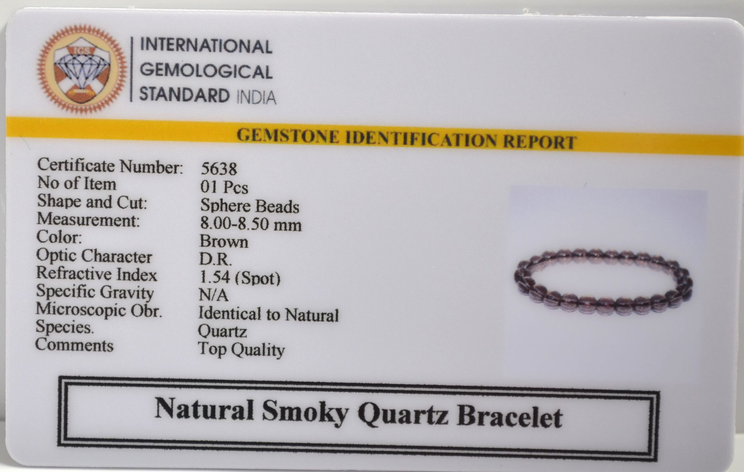 5638 scaled Smoky Quartz Bracelet
