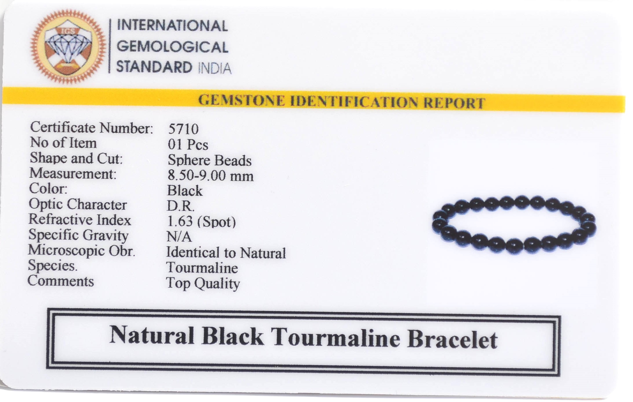 5710 Black Tourmaline Bracelet