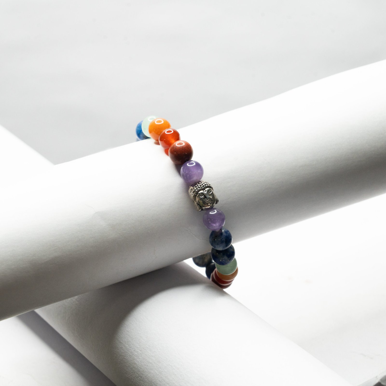 7chakra bracelet2 1 scaled Seven Chakra Buddha Bracelet