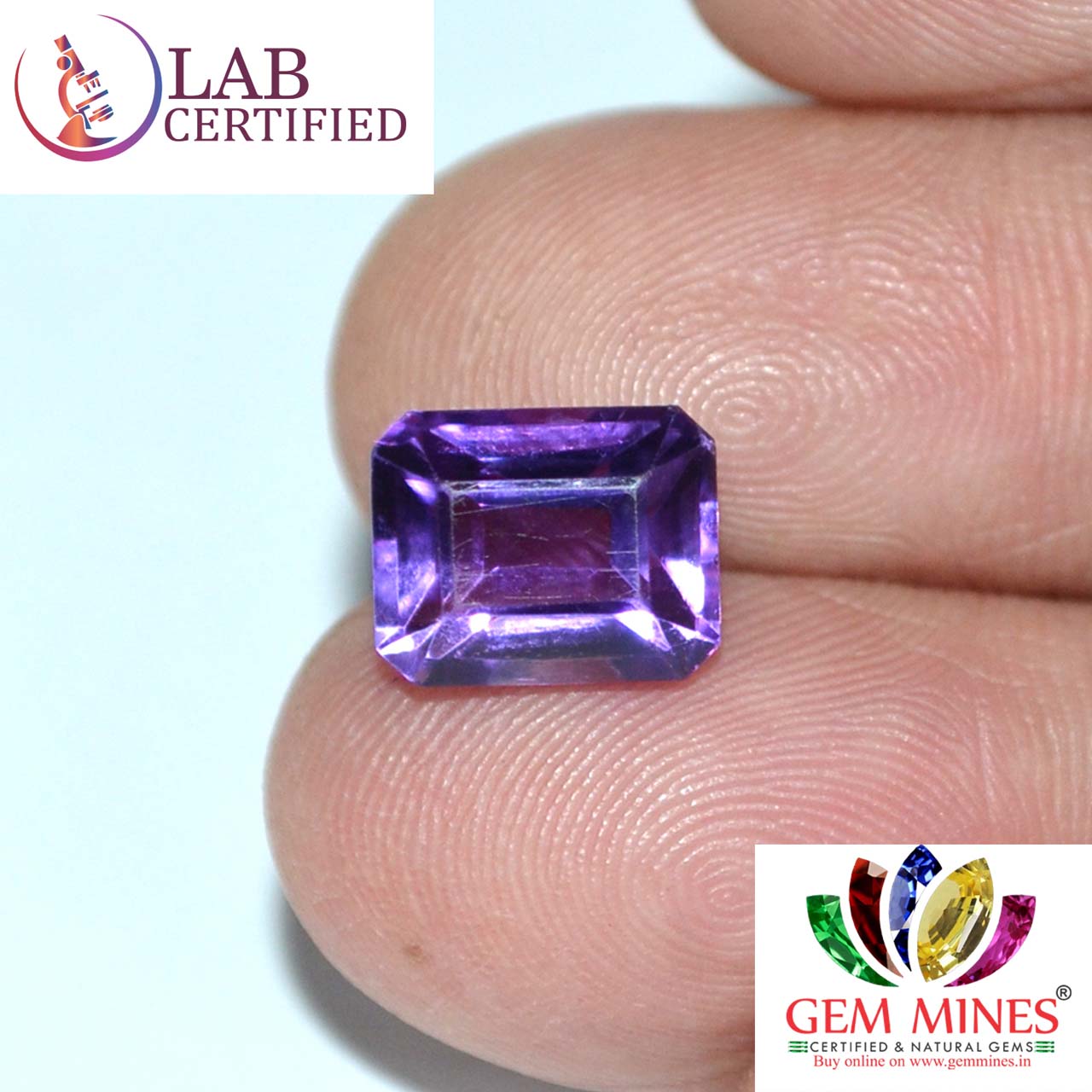 AME804 3 Amethyst 3.13 Ct.