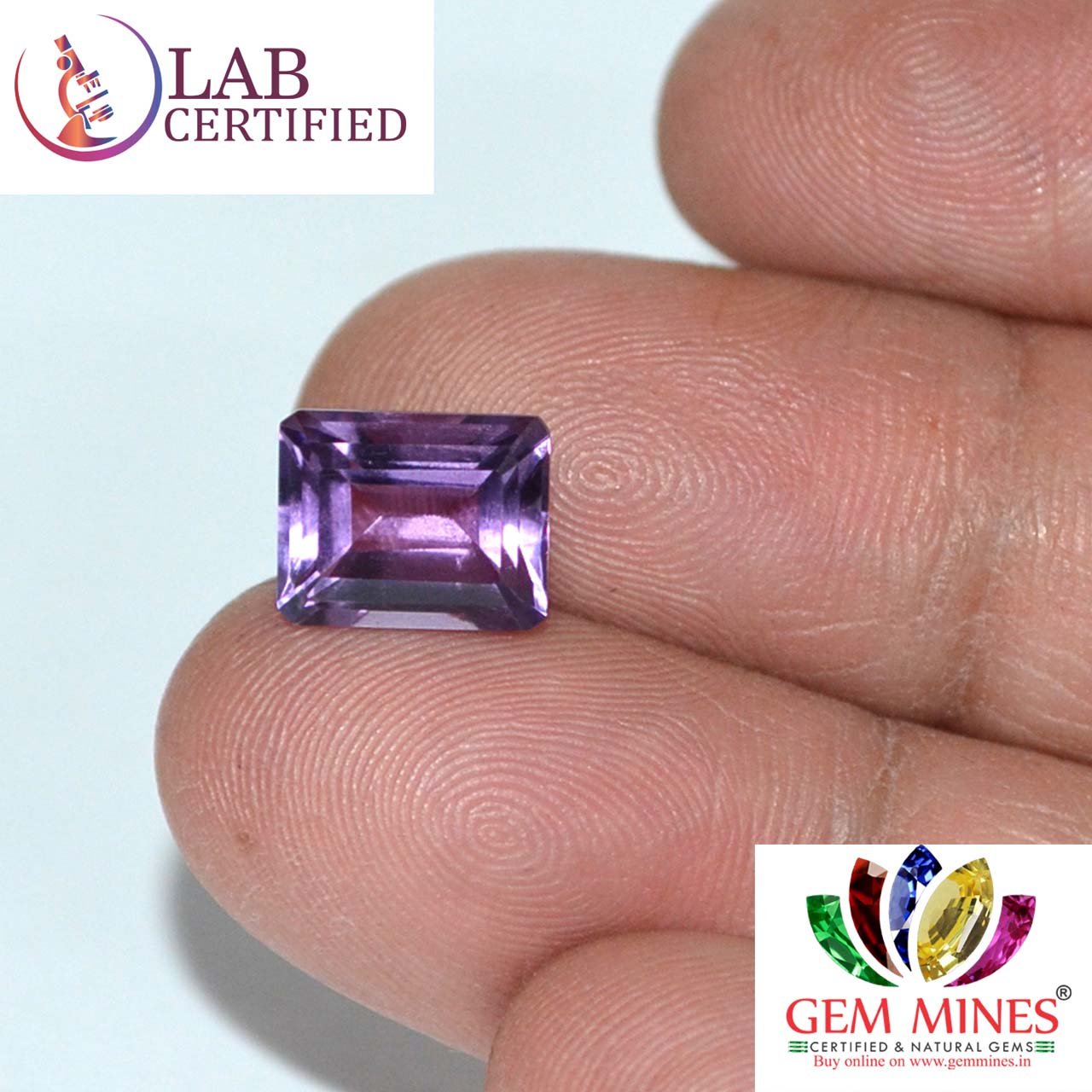 AME825 3 Amethyst 3.53 Ct.