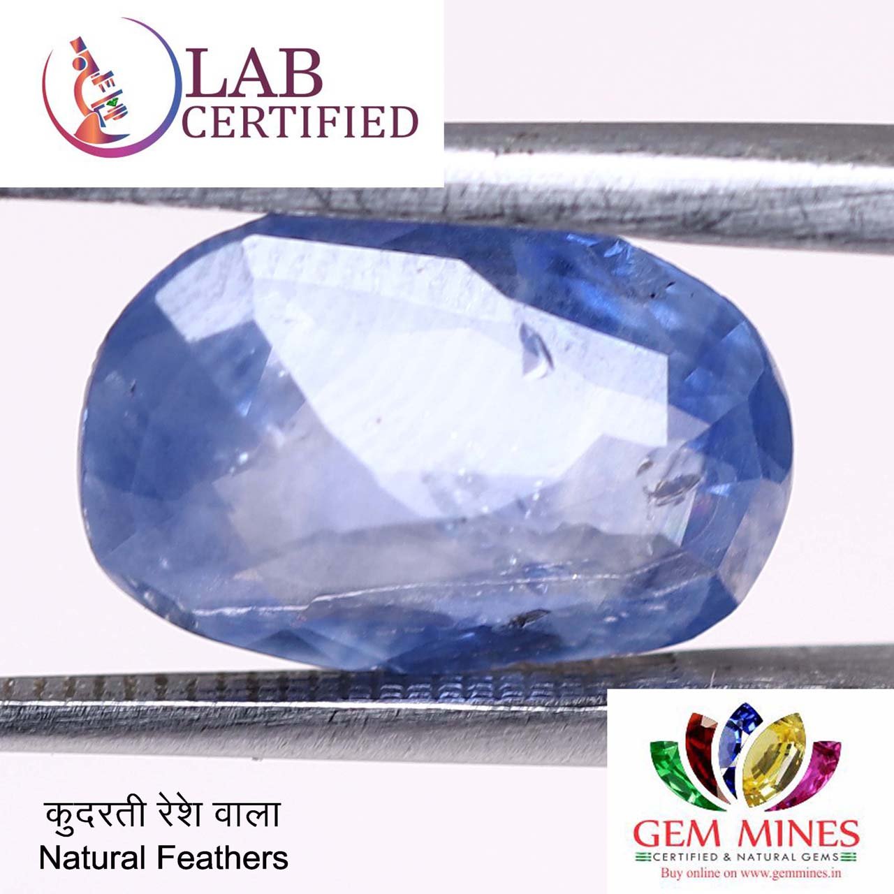 BSP5943 2 Blue Sapphire 4.04 Ct.