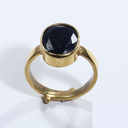 Natural Blue Sapphire (Neelam) Ring (7+ Ratti)