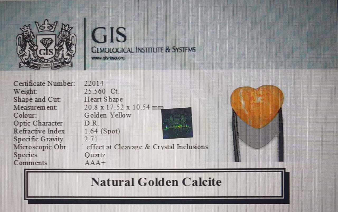 Golden Calcite 25.56 Ct.