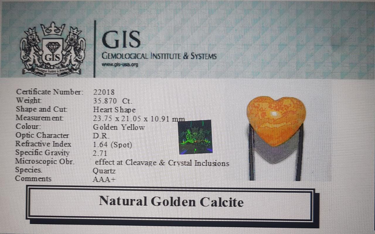 Golden Calcite 35.87 Ct.
