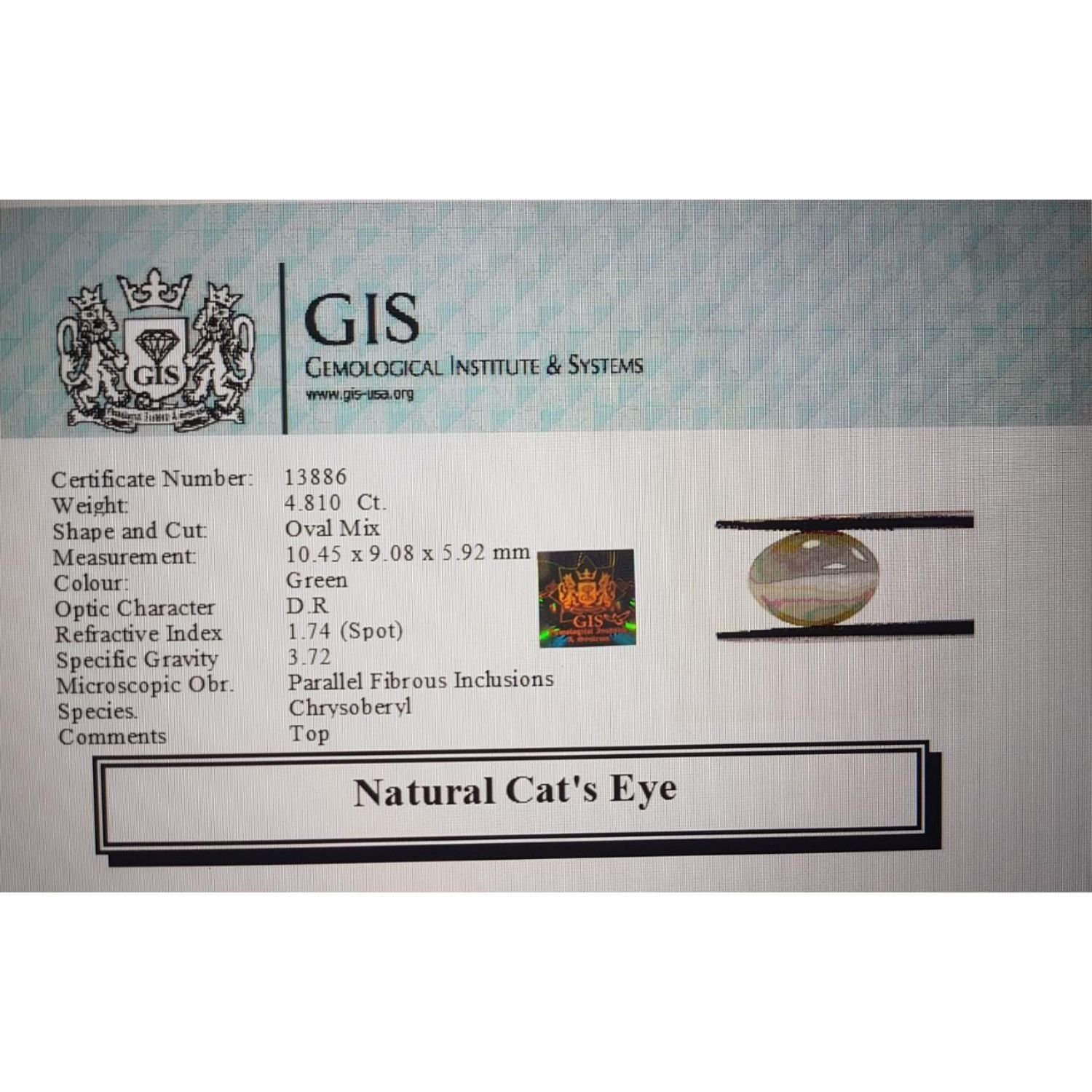 CE1478 4 Cat's Eye 4.81 Ct.