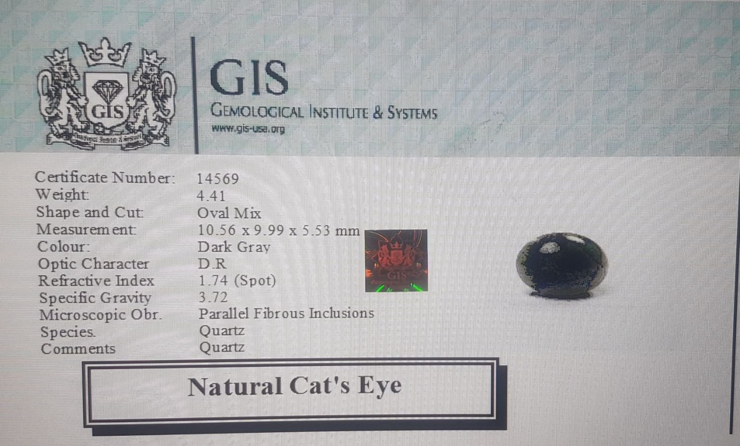 CE1825 3 Cat's Eye 4.41 Ct.