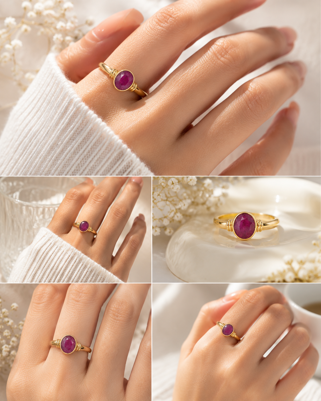 Ruby Ring Rs. 3490/- (Manik 5+Ratti) Ruby Ring Rs. 3490/- (Manik 5+Ratti)
