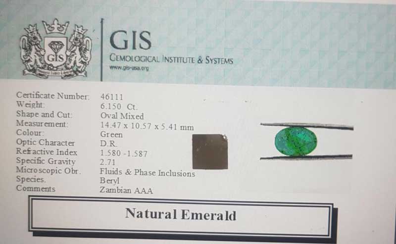 Emerald 5.4 Ct.