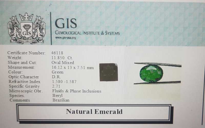 EMR12941 4 1 Emerald 4.45 Ct.