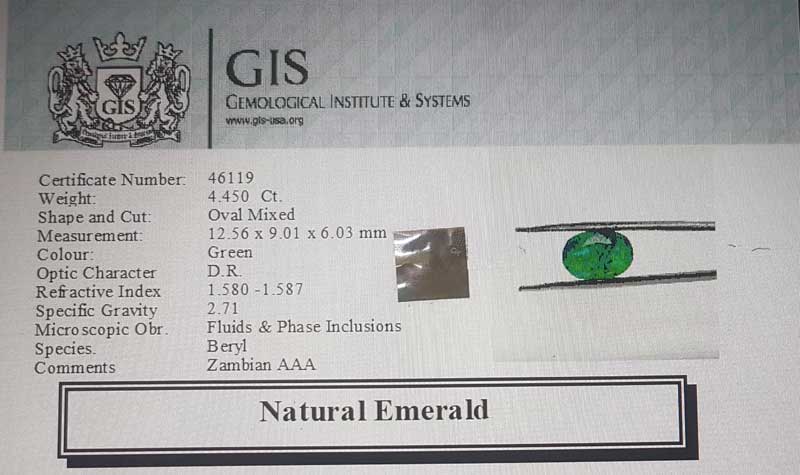 EMR12942 4 1 Emerald 3.25 Ct.