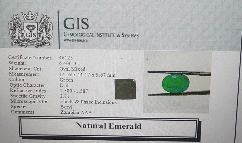 Emerald 7.45 Ct.