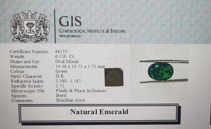 Emerald 7.45 Ct. Emerald 7.45 Ct.