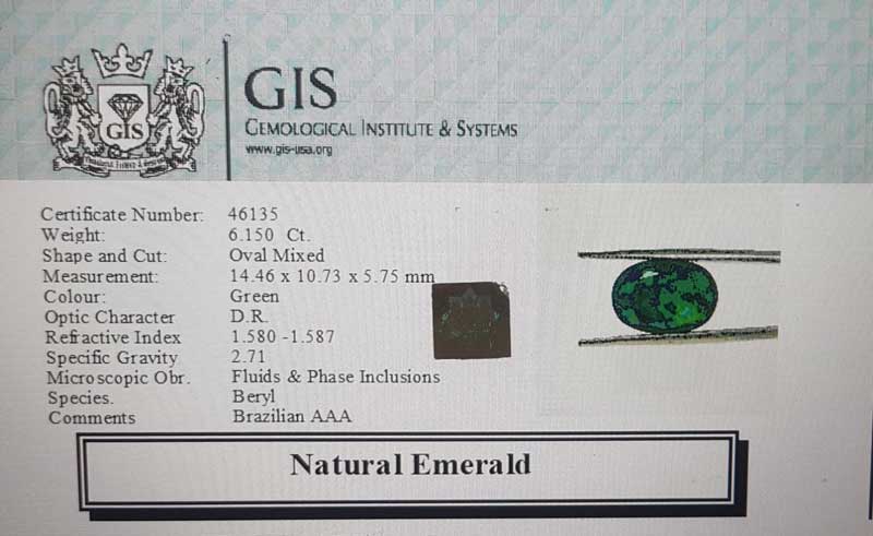 Emerald 7.45 Ct. Emerald 7.45 Ct.