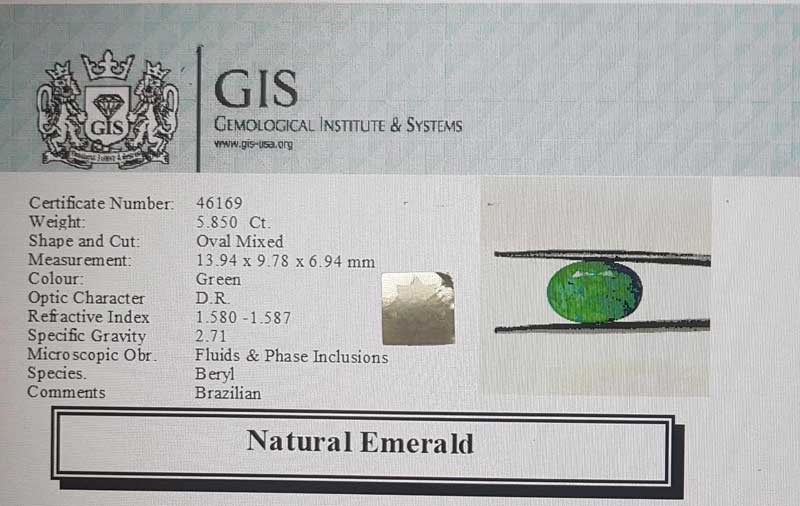 Emerald 5.85 Ct.